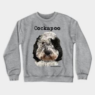 Black and White Cockapoo Dog Crewneck Sweatshirt